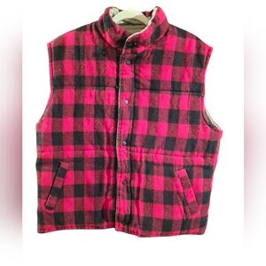 vintage appalachian trail Xl Vest Sleeveless Quilted Reversible Button Front